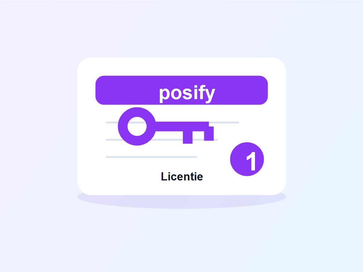 POSIFY Software eerste licentie